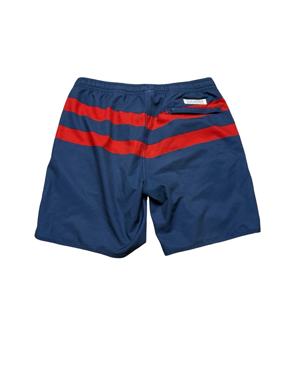 🩳 Fair Harbor Youth Swim Trunks Large Striped Lined Beach Shorts 🌊